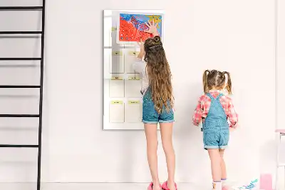 Jahresplaner als beschreibbare Magnettafel