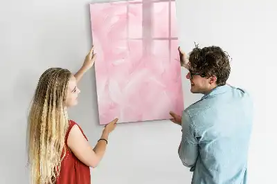 Magnettafel zum Schreiben Design Zarte Federn