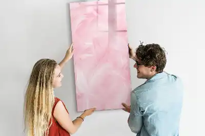 Magnettafel zum Schreiben Design Zarte Federn
