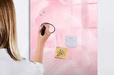 Magnettafel zum Schreiben Design Zarte Federn