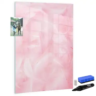 Magnettafel zum Schreiben Design Zarte Federn
