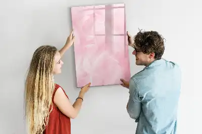 Magnettafel zum Schreiben Design Zarte Federn
