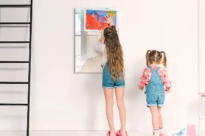 Beschreibbare Magnettafel im Design Pastellflecken