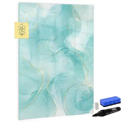 Magnettafel zum Schreiben mit Motiv Marmor-Abstraktion
