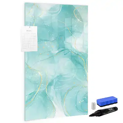 Magnettafel zum Schreiben mit Motiv Marmor-Abstraktion