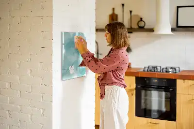Magnettafel zum Schreiben mit Motiv Marmor-Abstraktion