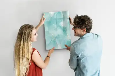 Magnettafel zum Schreiben mit Motiv Marmor-Abstraktion