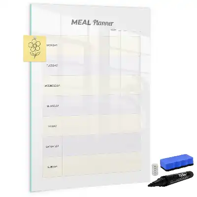 Essensplaner als magnetische Schreibtafel praktische magnetische Tafel zum Aufschreiben von Mahlzeiten