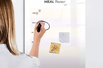 Essensplaner als magnetische Schreibtafel praktische magnetische Tafel zum Aufschreiben von Mahlzeiten