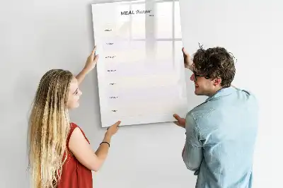 Essensplaner als magnetische Schreibtafel praktische magnetische Tafel zum Aufschreiben von Mahlzeiten