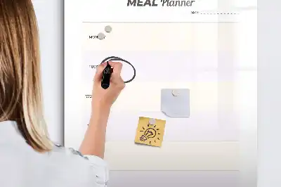 Essensplaner als magnetische Schreibtafel praktische magnetische Tafel zum Aufschreiben von Mahlzeiten