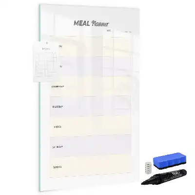 Essensplaner als magnetische Schreibtafel praktische magnetische Tafel zum Aufschreiben von Mahlzeiten
