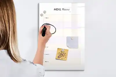 Essensplaner als magnetische Schreibtafel praktische magnetische Tafel zum Aufschreiben von Mahlzeiten