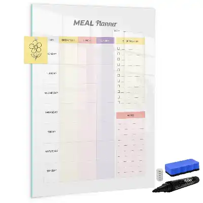 Ernährungsplaner als beschreibbare Magnettafel