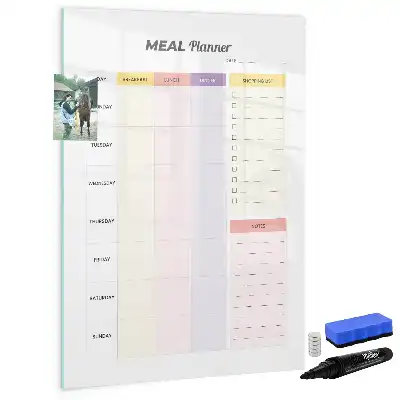 Ernährungsplaner als beschreibbare Magnettafel
