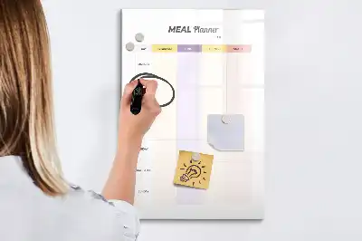 Essensplaner als Magnettafel zum Beschreiben