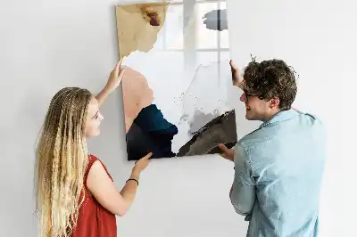 Magnettafel Aquarell-Abstraktion beschreibbare Ausführung