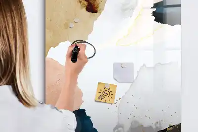 Magnettafel Aquarell-Abstraktion beschreibbare Ausführung