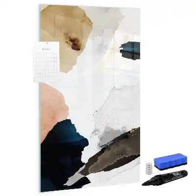 Magnettafel Aquarell-Abstraktion beschreibbare Ausführung
