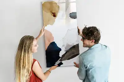 Magnettafel Aquarell-Abstraktion beschreibbare Ausführung