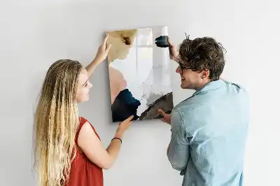 Magnettafel Aquarell-Abstraktion beschreibbare Ausführung