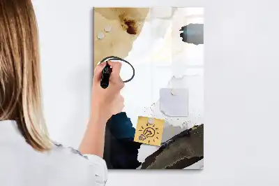 Magnettafel Aquarell-Abstraktion beschreibbare Ausführung