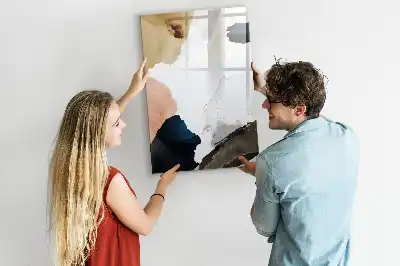 Magnettafel Aquarell-Abstraktion beschreibbare Ausführung