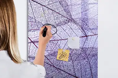 Magnettafel zum Beschreiben mit Blattstruktur