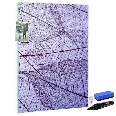 Magnettafel zum Beschreiben mit Blattstruktur