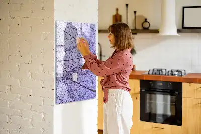 Magnettafel zum Beschreiben mit Blattstruktur