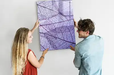 Magnettafel zum Beschreiben mit Blattstruktur