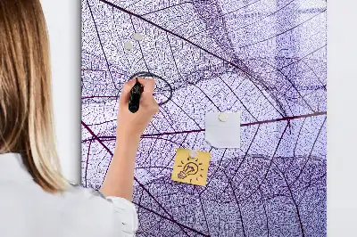 Magnettafel zum Beschreiben mit Blattstruktur