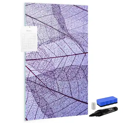 Magnettafel zum Beschreiben mit Blattstruktur