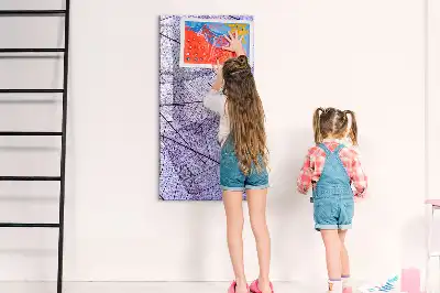Magnettafel zum Beschreiben mit Blattstruktur