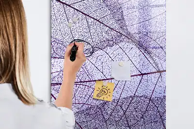 Magnettafel zum Beschreiben mit Blattstruktur