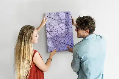 Magnettafel zum Beschreiben mit Blattstruktur