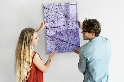 Magnettafel zum Beschreiben mit Blattstruktur