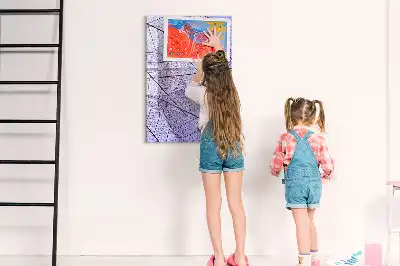 Magnettafel zum Beschreiben mit Blattstruktur