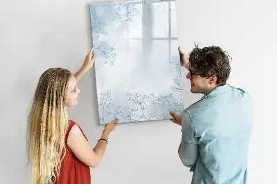 Magnettafel zum Schreiben mit Pflanzenskizze-Motiv