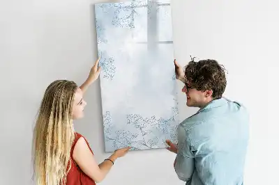 Magnettafel zum Schreiben mit Pflanzenskizze-Motiv
