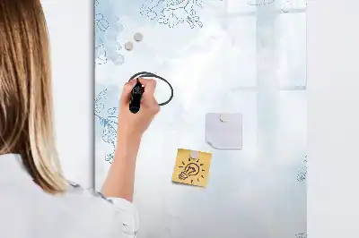 Magnettafel zum Schreiben mit Pflanzenskizze-Motiv