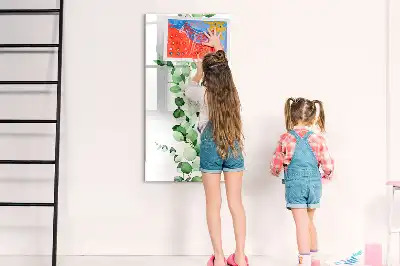 Magnettafel mit Schilfblätter-Motiv beschreibbar