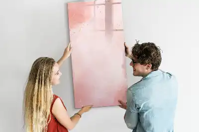 Magnettafel zum Beschreiben in rosafarbener Marmoroptik
