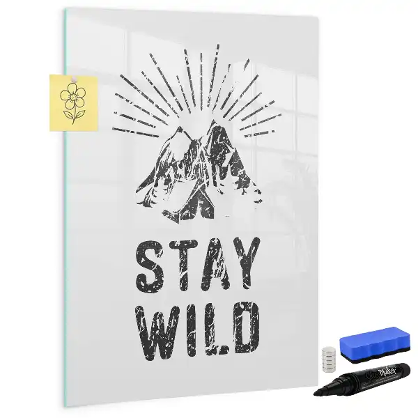 Magnettafel beschreibbar Motiv Wilde Berge