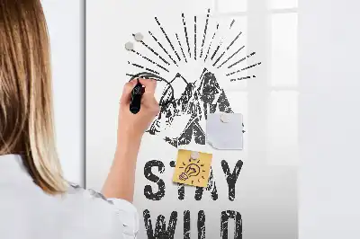 Magnettafel beschreibbar Motiv Wilde Berge