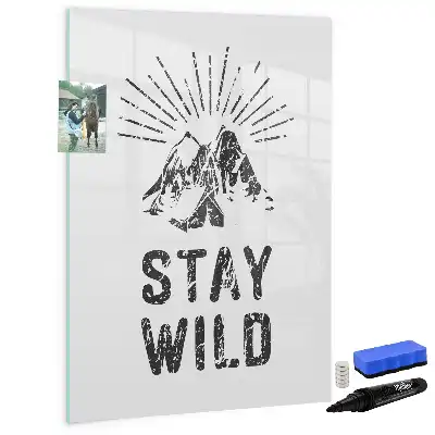 Magnettafel beschreibbar Motiv Wilde Berge
