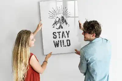 Magnettafel beschreibbar Motiv Wilde Berge