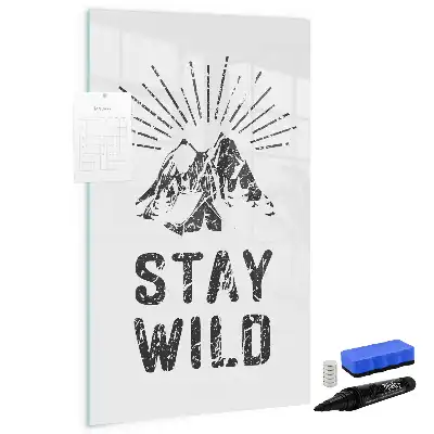 Magnettafel beschreibbar Motiv Wilde Berge