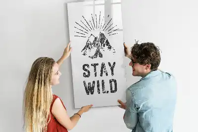 Magnettafel beschreibbar Motiv Wilde Berge