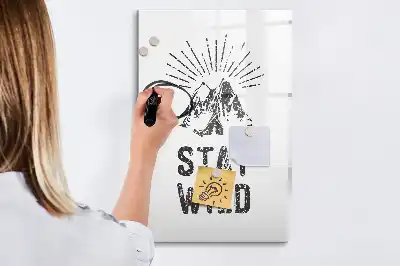 Magnettafel beschreibbar Motiv Wilde Berge